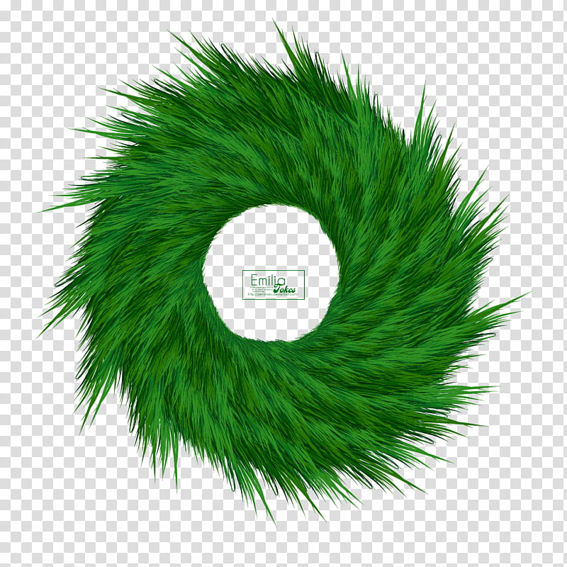 Christmas Pine Branch Wreath, green wreath transparent background PNG clipart