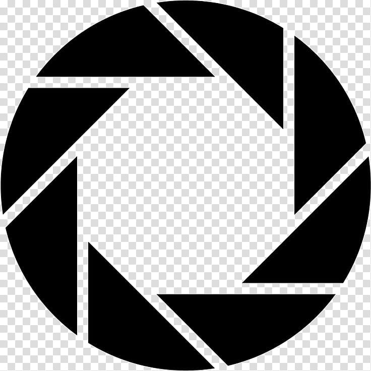 White Circle, Aperture Laboratories, Portal, Science, Laboratory, Symbol, Logo, Game, Black, Black And White transparent background PNG clipart