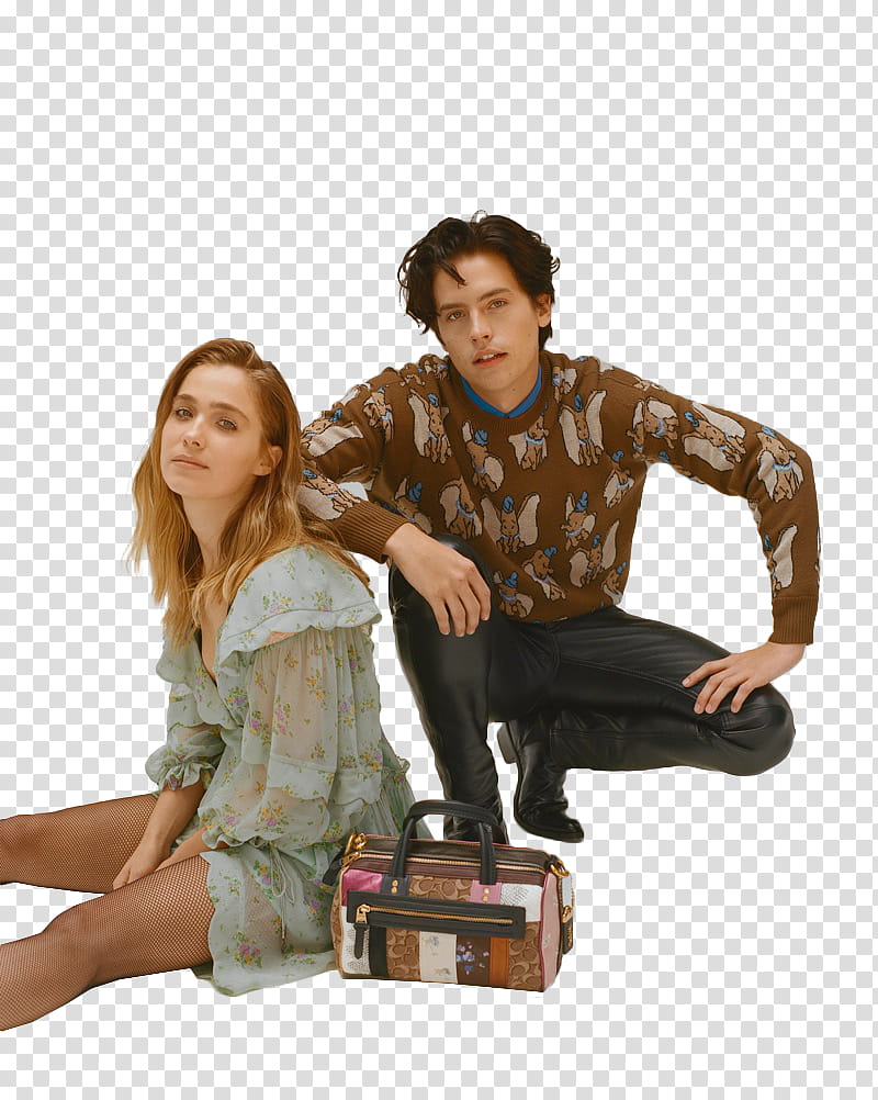 HALEY LU RICHARDSON Y COLE SPROUSE,  transparent background PNG clipart