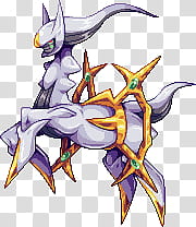 Arceus Pixel Art, purple Pokemon character transparent background PNG clipart