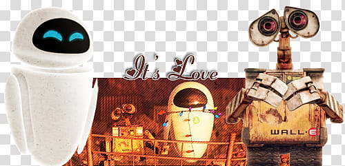 It Love Wall E Eve Sig transparent background PNG clipart