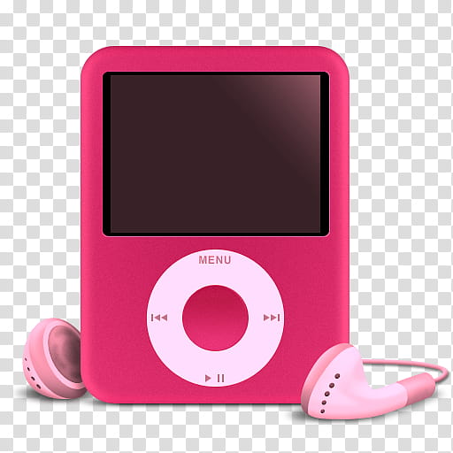 pink widgets D, pink iPod nano transparent background PNG clipart