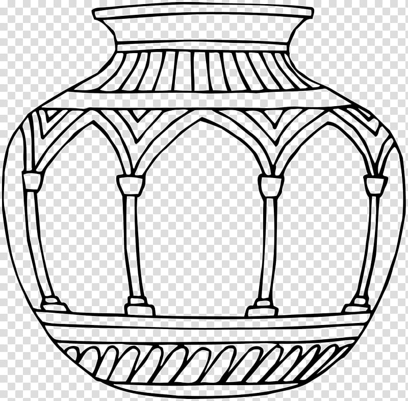 Flowers In Vase, Drawing, Line Art, Vase Design Aus Rotem Glas, Visual Arts, Coloring Book transparent background PNG clipart