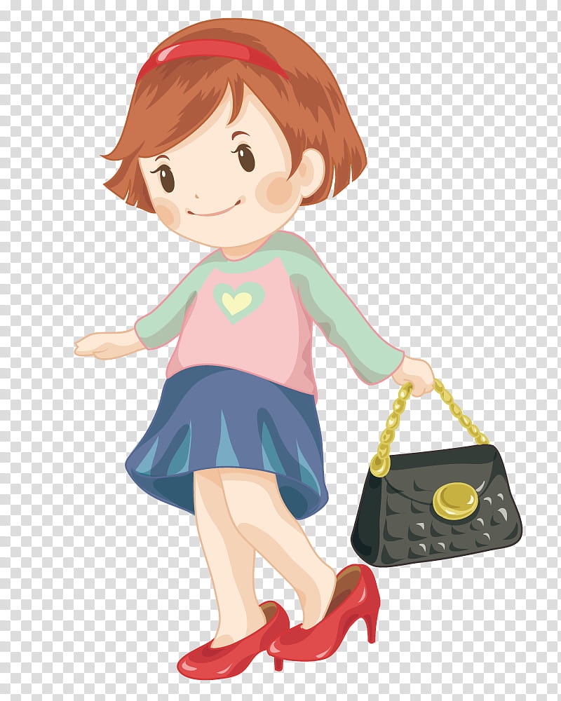 Girl, Highheeled Shoe, Sandal, Cartoon, Woman, Canvas, Child, Doll transparent background PNG clipart
