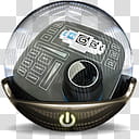 Sphere   , gray LED projector illustration transparent background PNG clipart