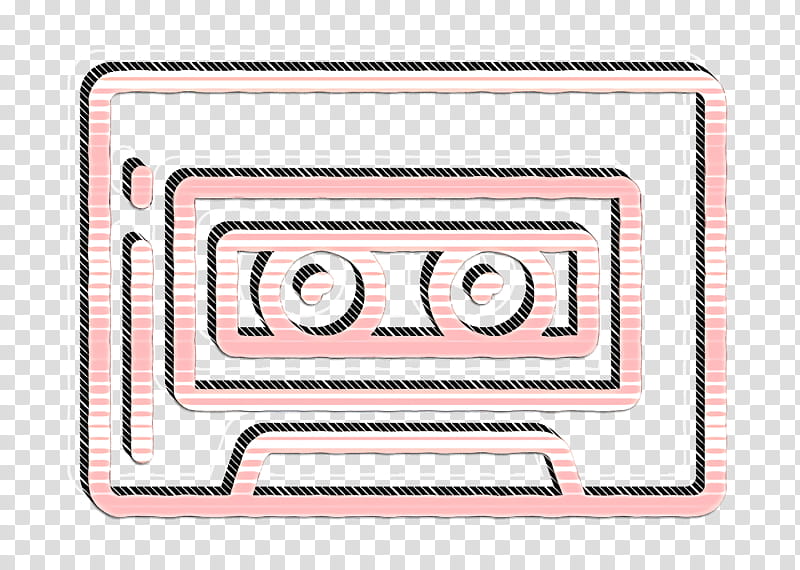 cassette icon free icon hipster icon, Music Icon, On Trend Icon, Text, Line, Rectangle transparent background PNG clipart