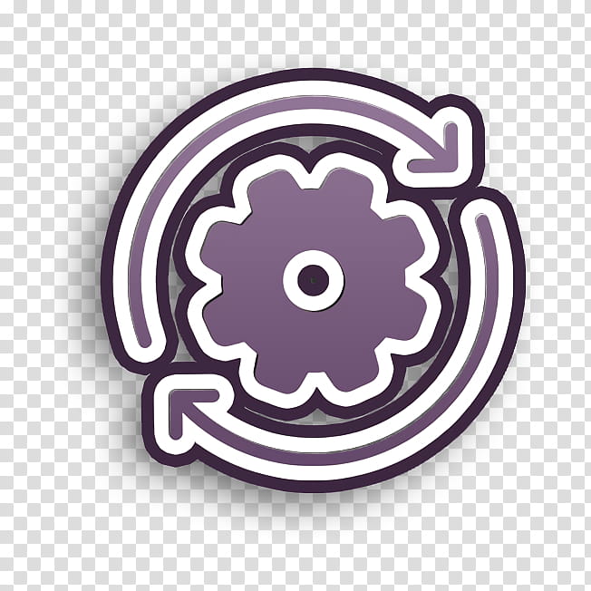 Gear icon Settings icon Business Set icon, Violet, Purple, Circle, Logo, Labyrinth transparent background PNG clipart