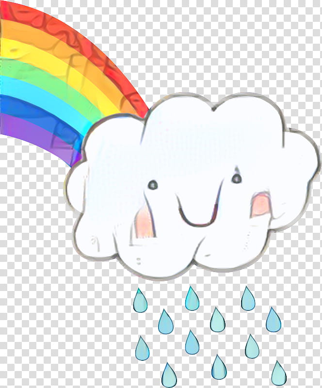 Rain Cloud, Rainbow, Smiley, Clothing, Drawing, Storm, Cartoon, Line transparent background PNG clipart