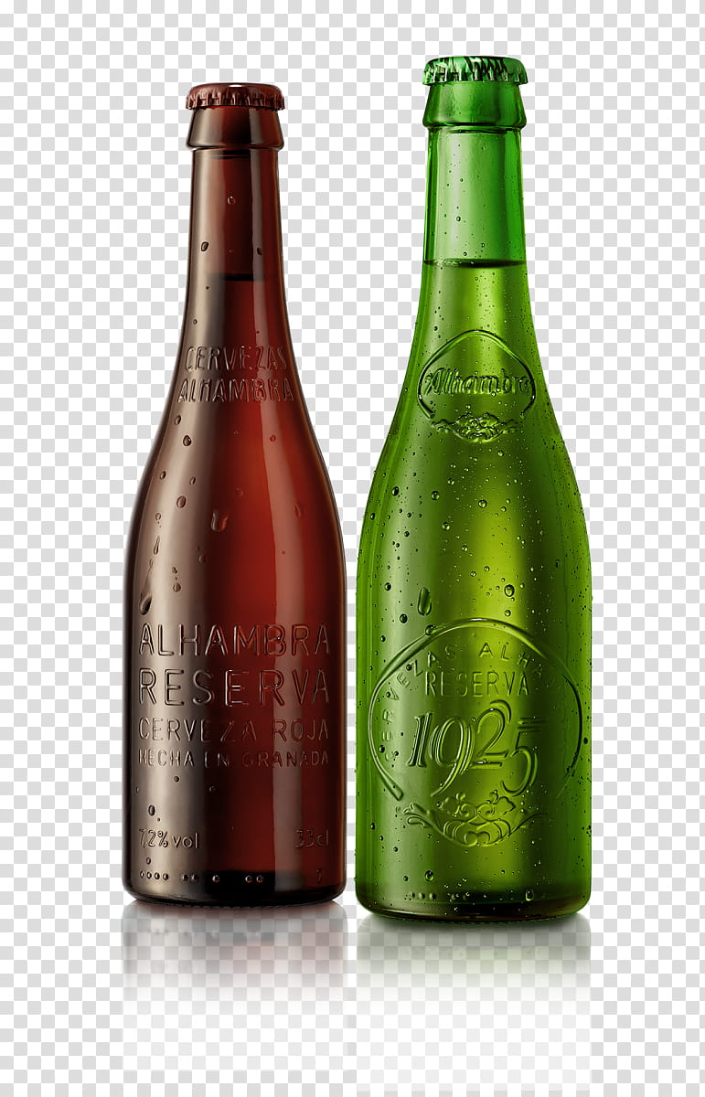 Champagne Bottle, Alhambra, Beer, Cervezas Alhambra, Lager, Pilsner, Peroni Brewery, Cervezas San Miguel transparent background PNG clipart