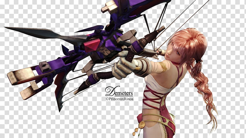 Serah FFXIII  Render II, Demeters female character illustration transparent background PNG clipart