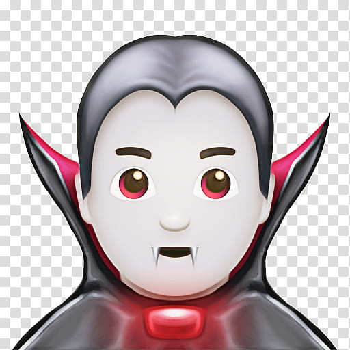 Animated Emoji, Vampire, Dracula, Apple Color Emoji, Cartoon, Fang, Drawing, Character transparent background PNG clipart