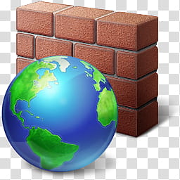 Vista RTM WOW Icon , Firewall, earth illustration transparent background PNG clipart
