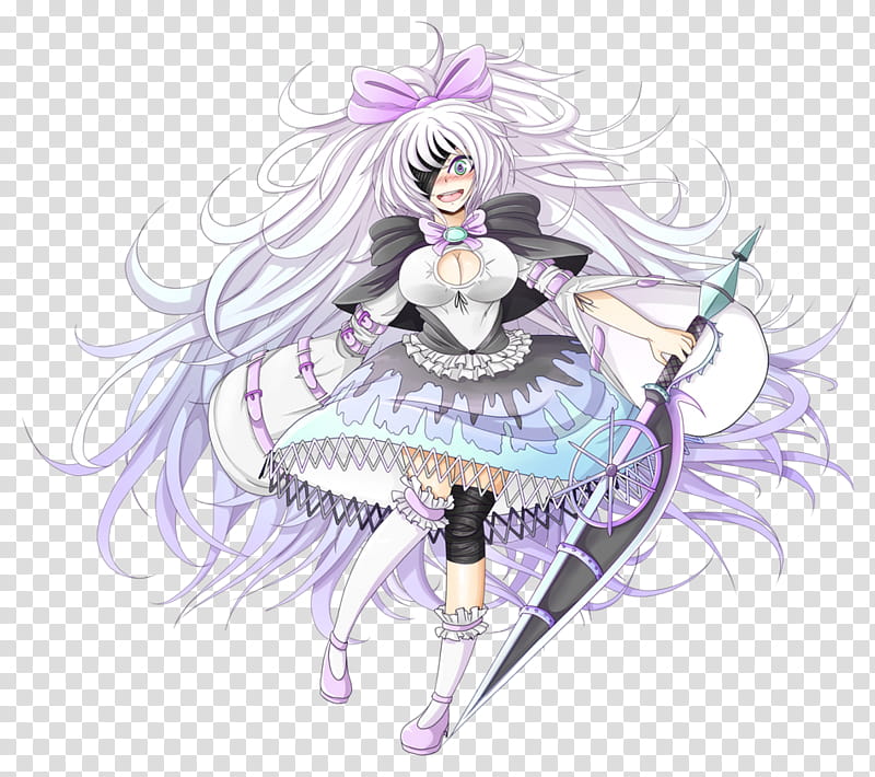 Penelope Coconut [Gacha World Portrait], female anime character holding sword illustration transparent background PNG clipart
