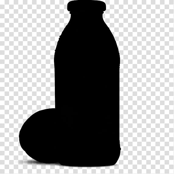 Plastic Bottle, Silhouette, Black, Water Bottle, Drinkware, Blackandwhite transparent background PNG clipart