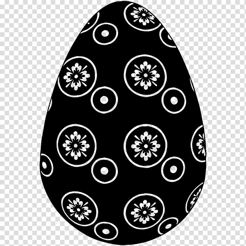 black and white floral egg graphic transparent background PNG clipart