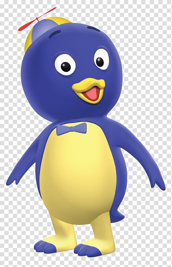 Backyardigans revised, blue and white penguin character illustration transparent background PNG clipart