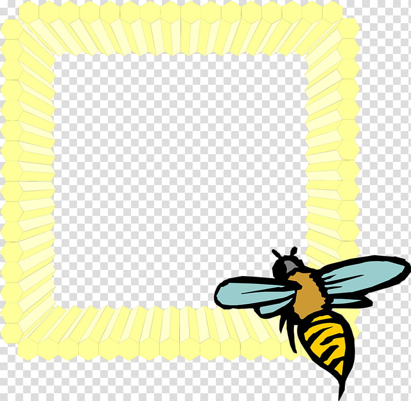 Frame Frame, Bee, Western Honey Bee, Text, Frames, Hive Frame, Honeycomb, Beehive transparent background PNG clipart