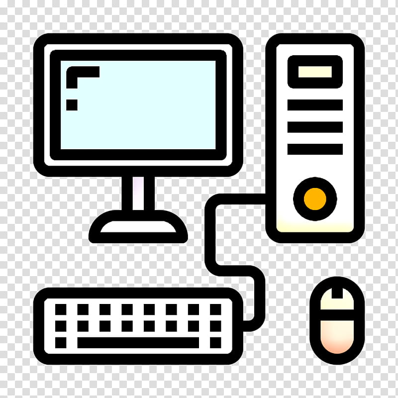 Electronic Device icon Keyboard icon Computer icon, Technology, Line transparent background PNG clipart