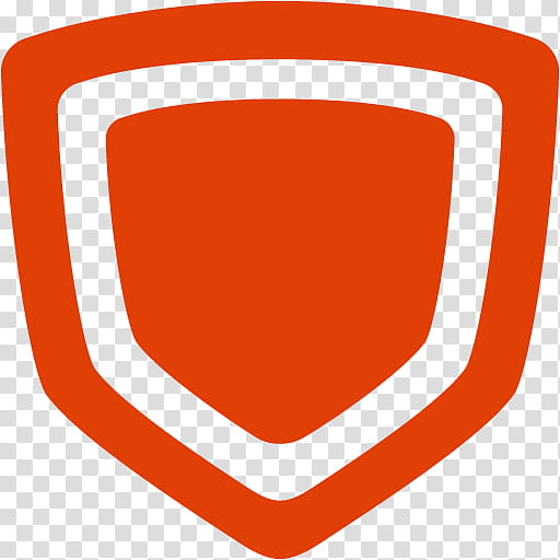 Shield Icon, Symbol, Icon Design, User, Computer Software, Data, Orange, Line transparent background PNG clipart