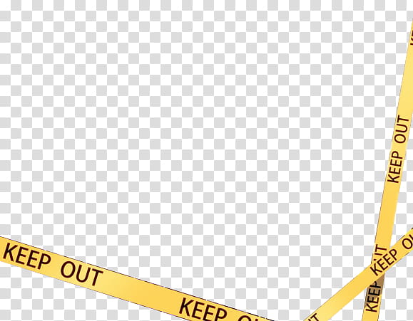 Crime Scene Tape, yellow Keep Out signage transparent background PNG clipart