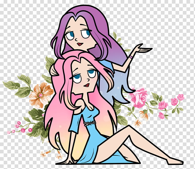 The Orchid Sisters New OCs, blue-haired woman cartoon character transparent background PNG clipart