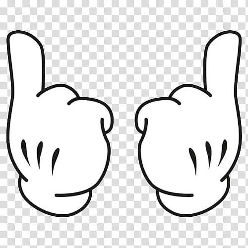mickey mouse hands thumbs up png