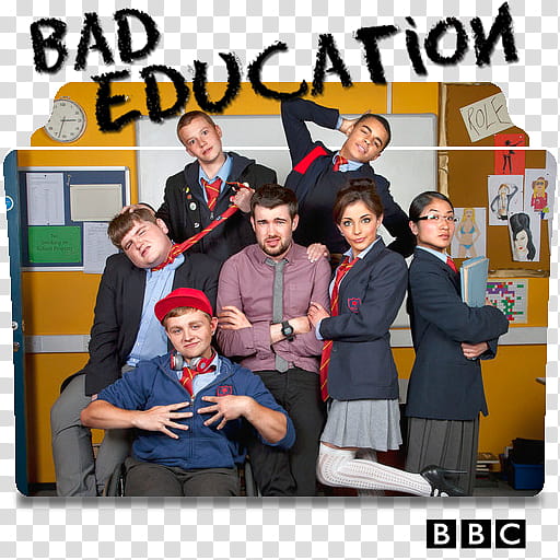 Bad Education series and season folder icons, Bad Education ( transparent background PNG clipart
