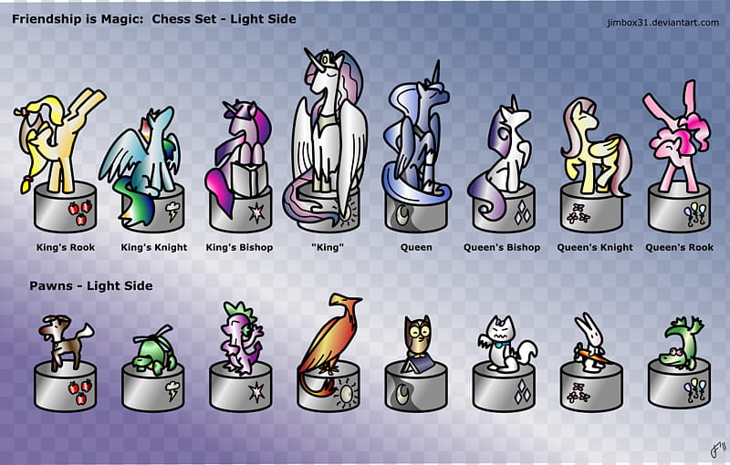 Friendship is Magic Pony Chess Light Side transparent background PNG clipart