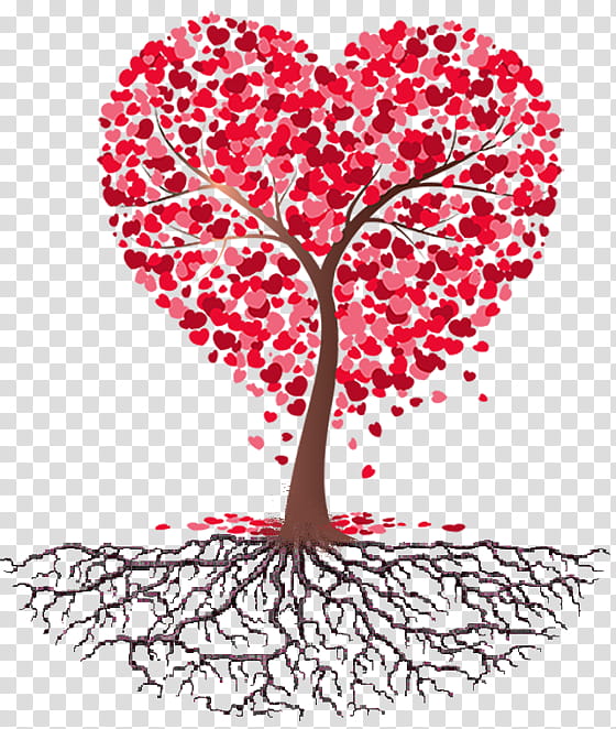 Valentines Day Heart, Silhouette, Love, Tree, Leaf, Plant, Woody Plant, Plant Stem transparent background PNG clipart
