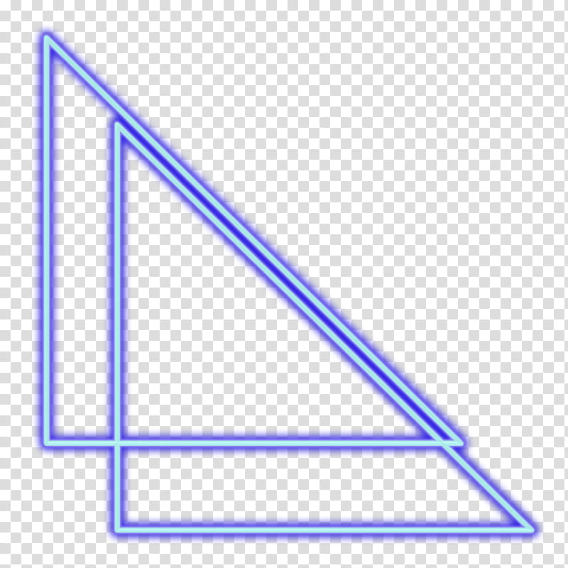 blue triangle decor transparent background PNG clipart