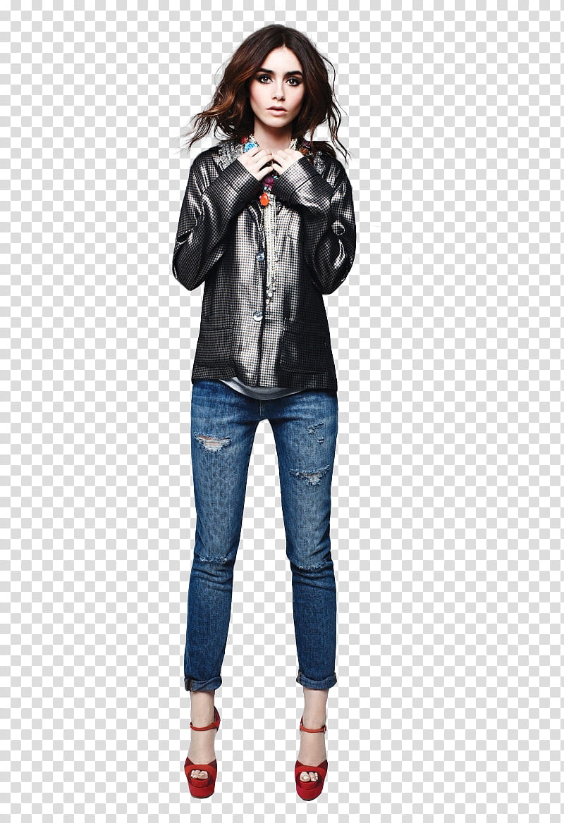 Lily Collins    transparent background PNG clipart