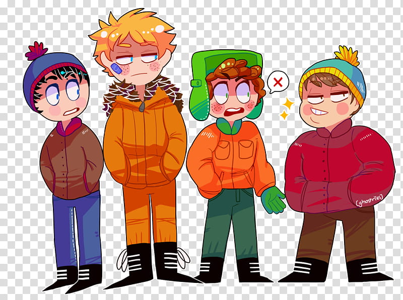 Park, Eric Cartman, Tweek Tweak, Stan Marsh, Kenny McCormick, Kyle Broflovski, South Park The Stick Of Truth, South Park The Fractured But Whole transparent background PNG clipart