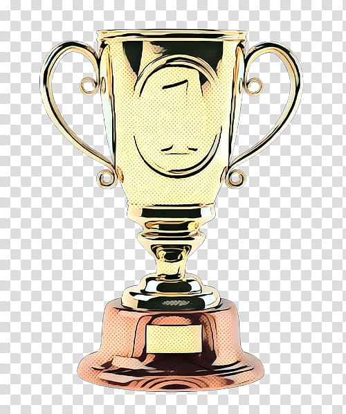 Cartoon Gold Medal, Trophy, Prize, Sports Cup, Award Or Decoration, Champion, Drinkware transparent background PNG clipart