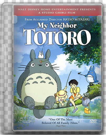 Miyazaki English DVD Icons, totoro transparent background PNG clipart