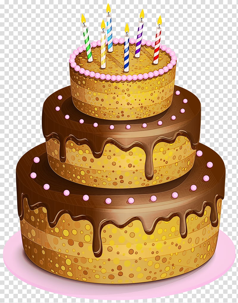 Cartoon Birthday Cake, Chocolate Cake, Cupcake, Sponge Cake, Cake Decorating, Dessert, Wedding Cake, Confetti Cake transparent background PNG clipart