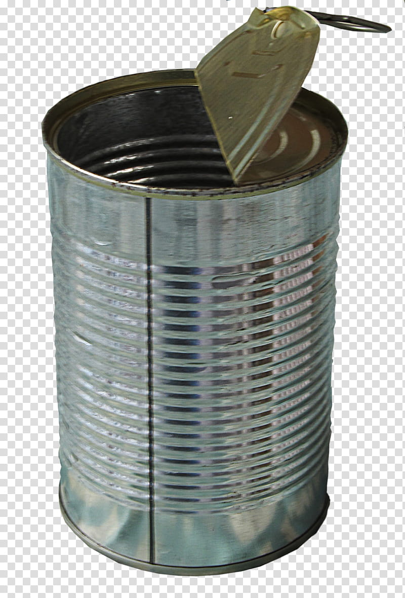 tin can, grey stainless steel can transparent background PNG clipart