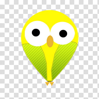 buhos, yellow and white bird emoji illustration transparent background PNG clipart