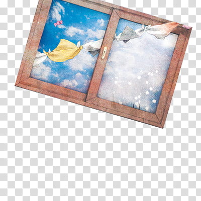s, white clouds and blue sky painting transparent background PNG clipart