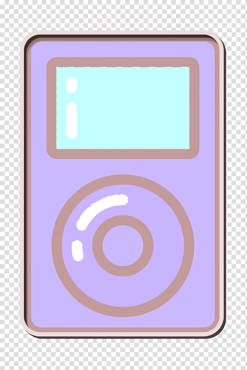 free icon hipster icon ipod icon, Music Icon, On Trend Icon, Portable Media Player, Line, Technology, Material Property, Circle transparent background PNG clipart