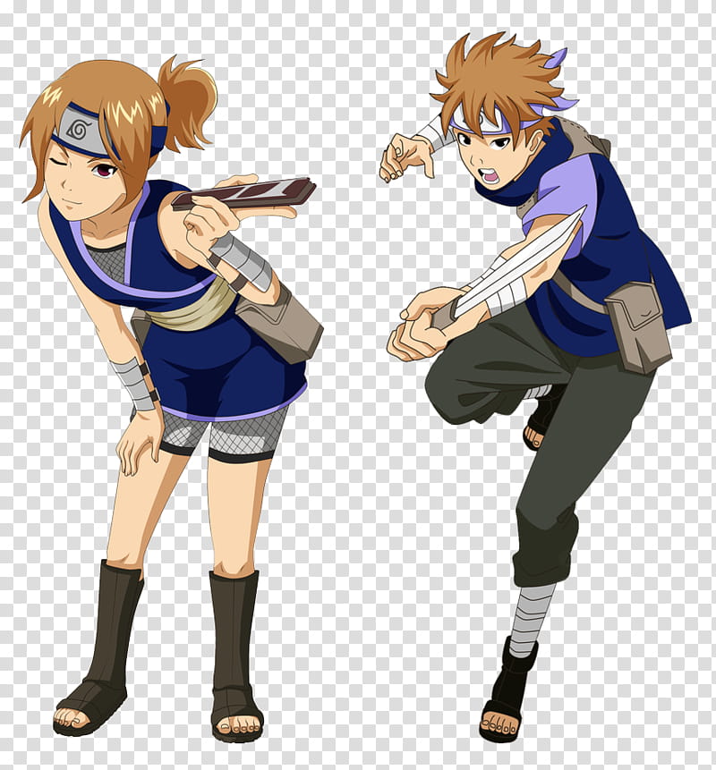 Naruto OC Sakurai Twins transparent background PNG clipart