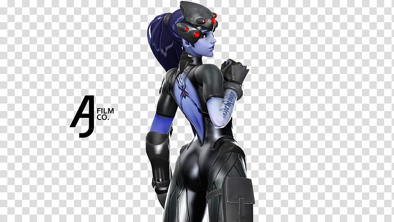 Overwatch Widowmaker in K SFM Back Pose transparent background PNG clipart