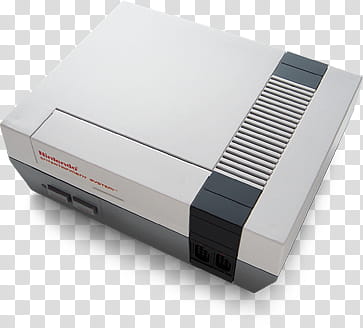 Classic Consoles, white Nintendo Entertainment System console transparent background PNG clipart