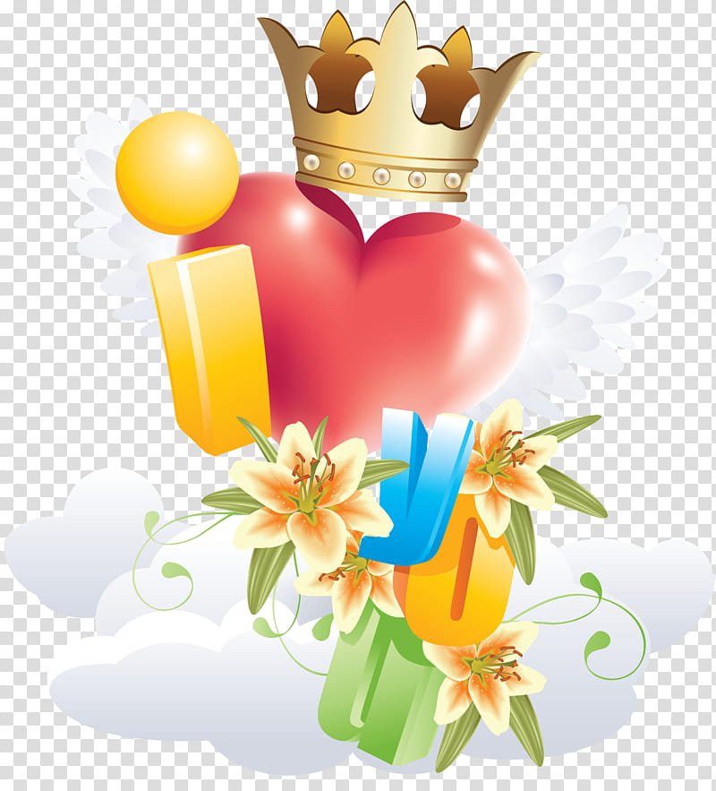 Valentines Day Heart, Love, Crown transparent background PNG clipart