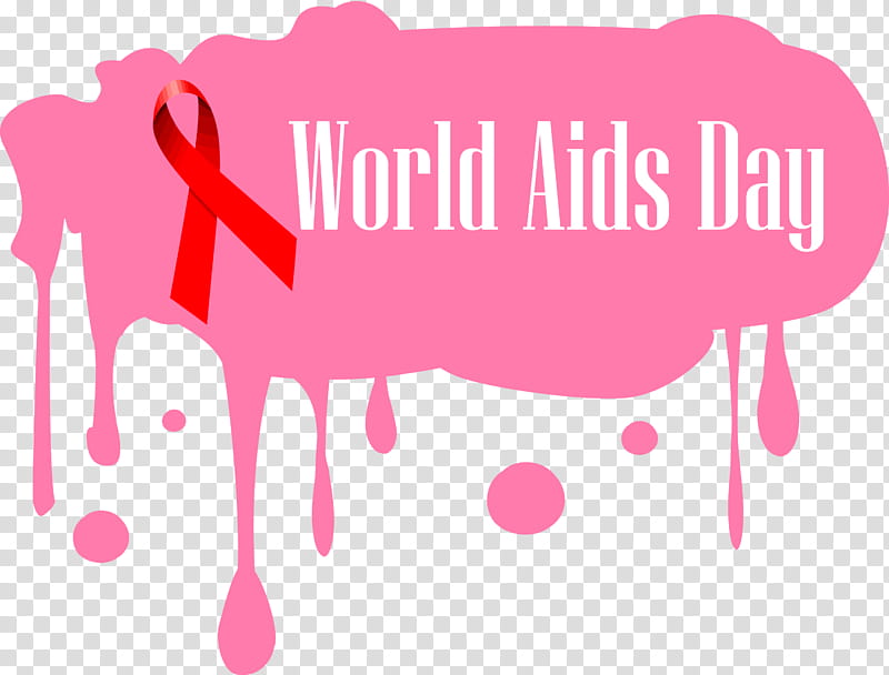 World Aids Day, Pink, Text, Magenta, Logo, Heart transparent background PNG clipart