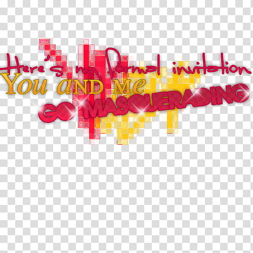 textos de canciones, red and yellow texts transparent background PNG clipart