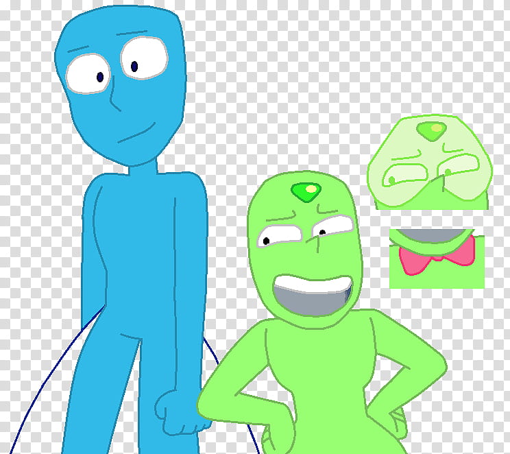 Lapis Lazuli and Peridot Base , green and blue characters transparent background PNG clipart