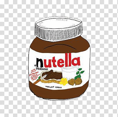 Nutella jar transparent background PNG clipart