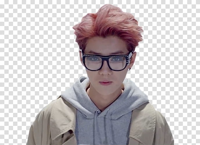 Luhan Roleplay, man wearing eyeglasses with black frames transparent background PNG clipart