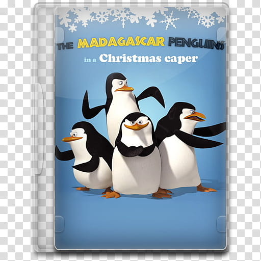 Short Film Icon , The Madagascar Penguins in a Christmas Caper, The Madagascar Penguins in a Christmas Caper DVD case illustration transparent background PNG clipart