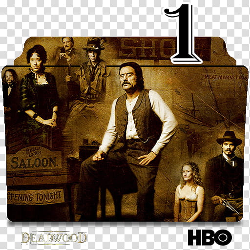 Deadwood series and season folder icons, Deadwood S ( transparent background PNG clipart